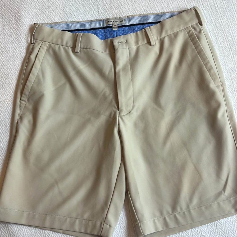 Peter Millar Men's Tan Shorts